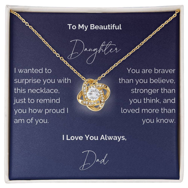 To My Daughter Necklace